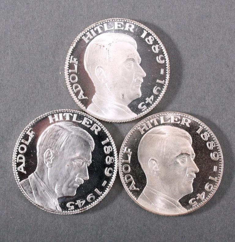 3 Medaillen Adolf Hitler Auctions Price Archive