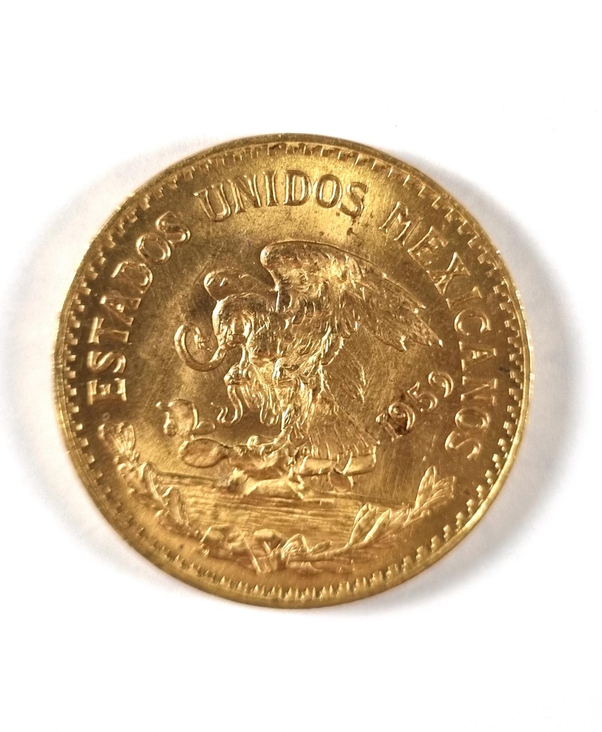 Mexico, 20 Pesos Centenario Gold 1959