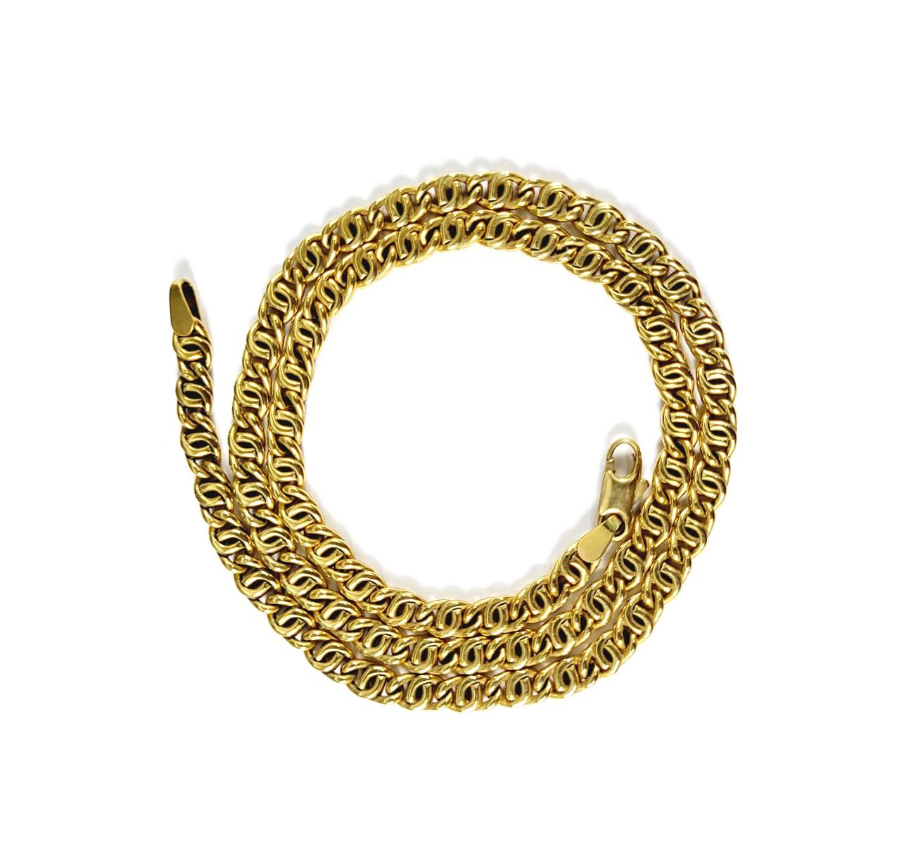 Halskette aus 8 Karat Gelbgold