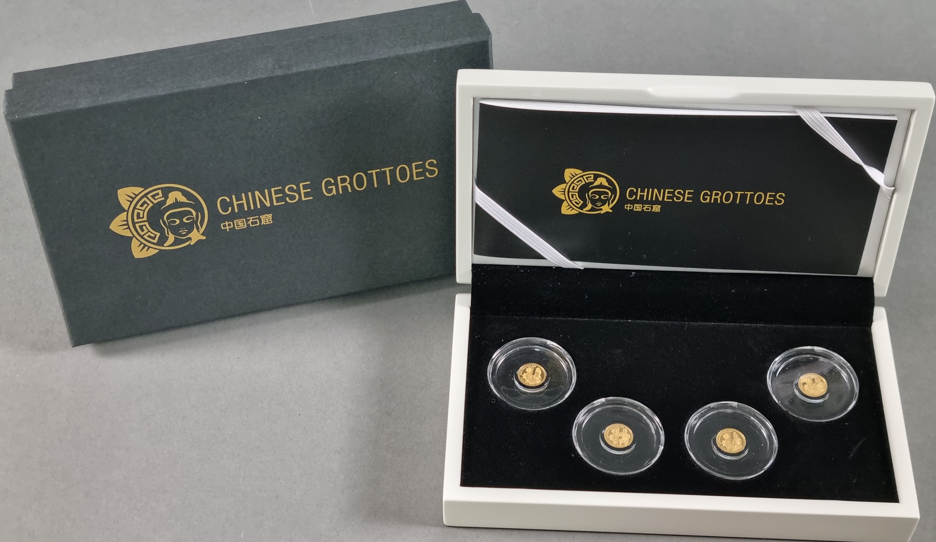 Set Chinese Grottoes Goldmünzen