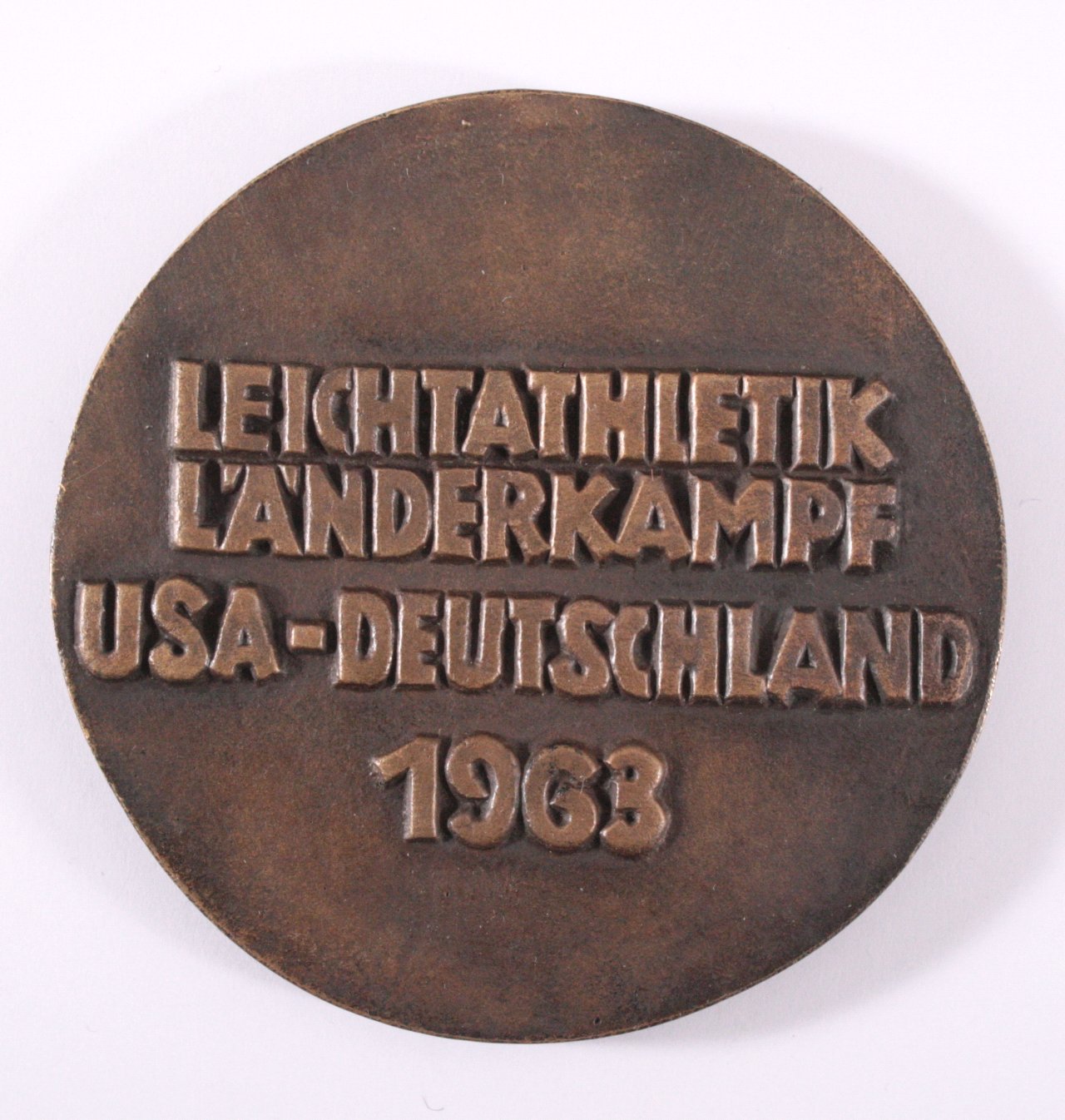 Medaille Leichtathletik Länderkampf 1963 Badisches Auktionshaus