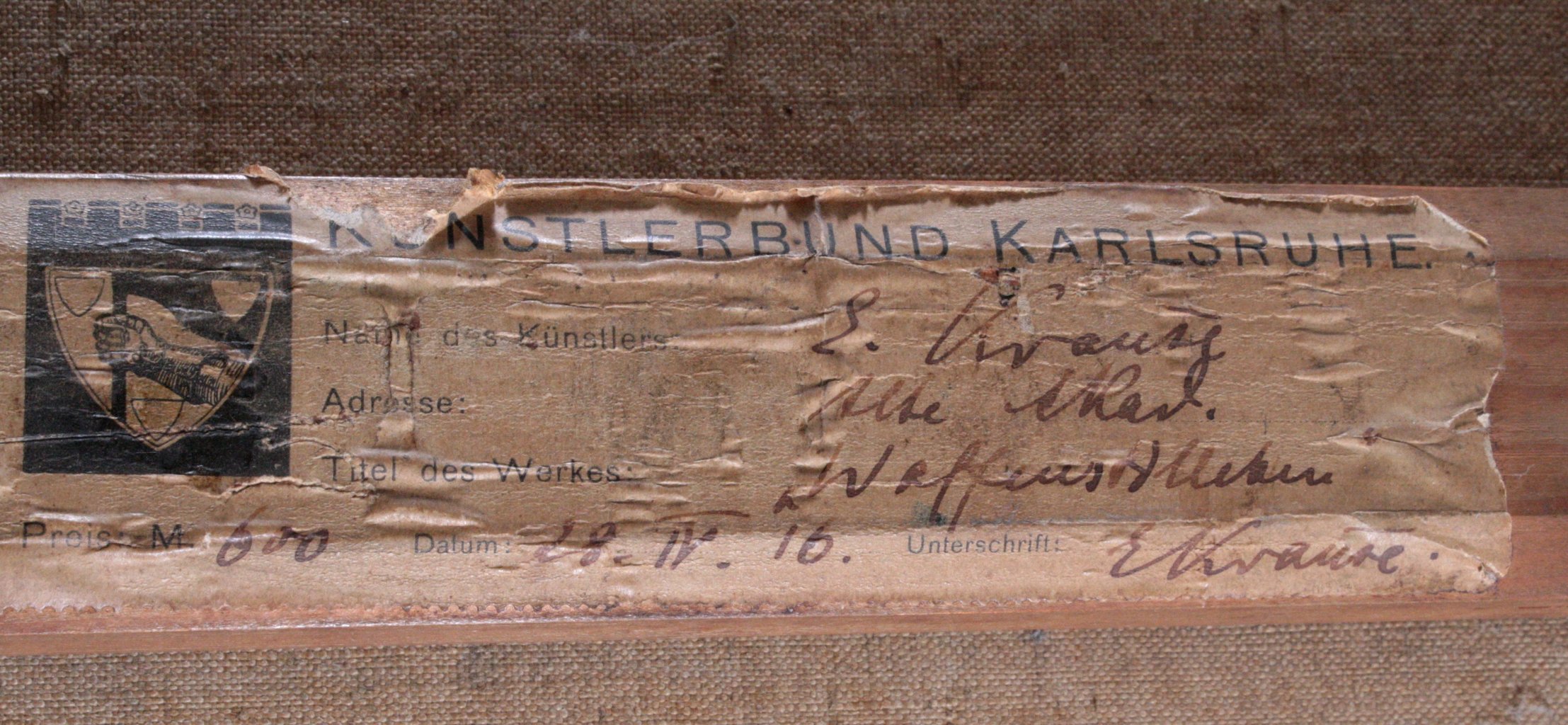 Erich Krause 1886-1954, „Waffenstilleben“ | Badisches Auktionshaus