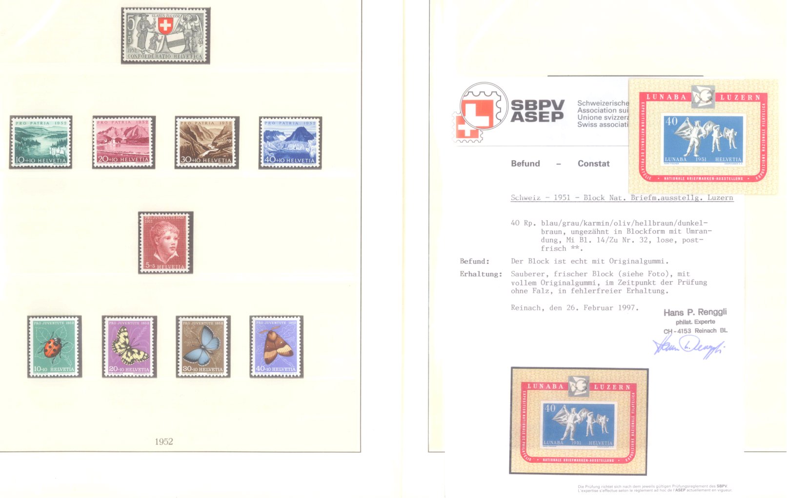 SCHWEIZ 19451956, mit 990, EURO KATALOGWERT Badisches Auktionshaus