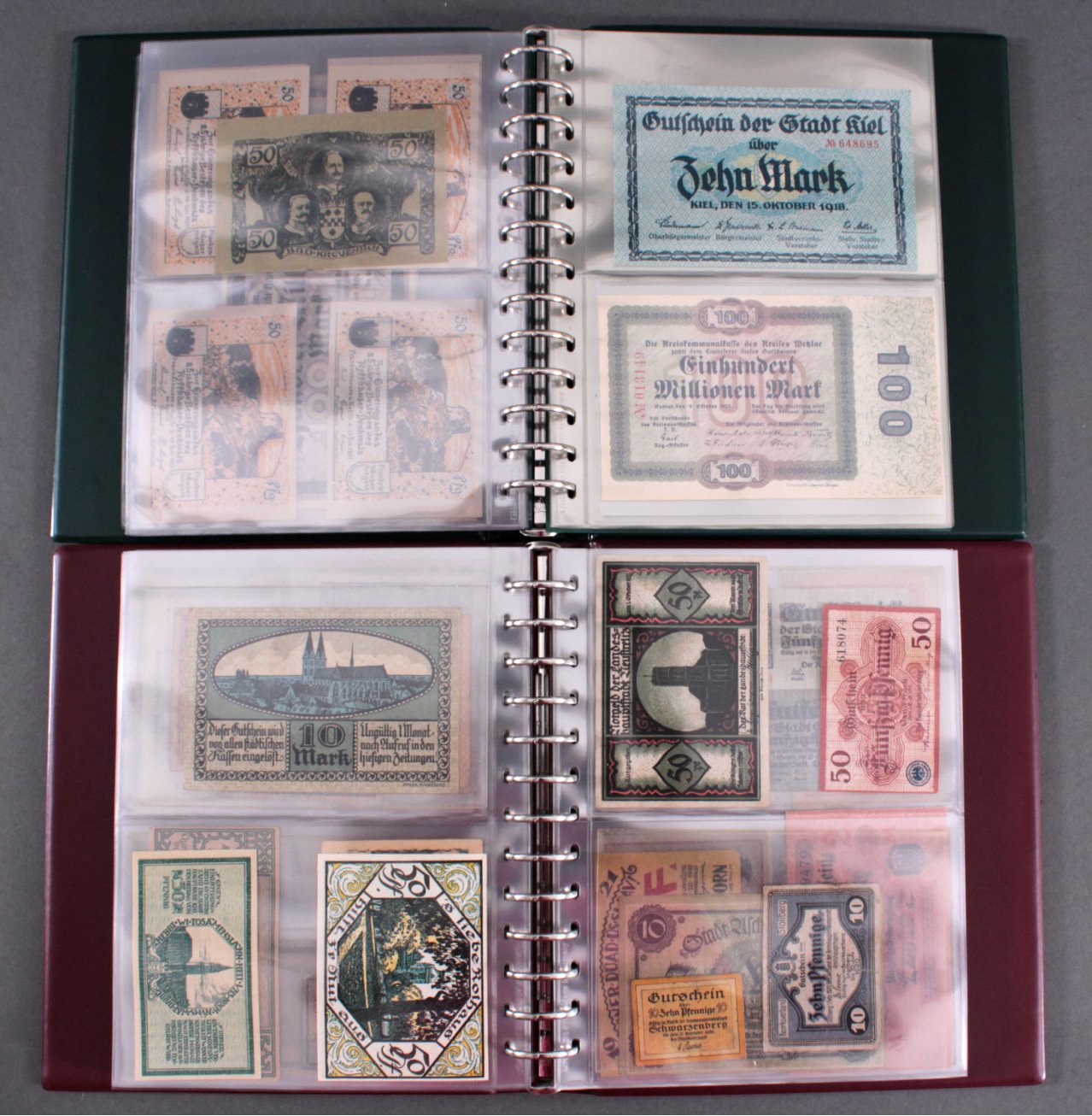 2 Alben Notgeld Badisches Auktionshaus