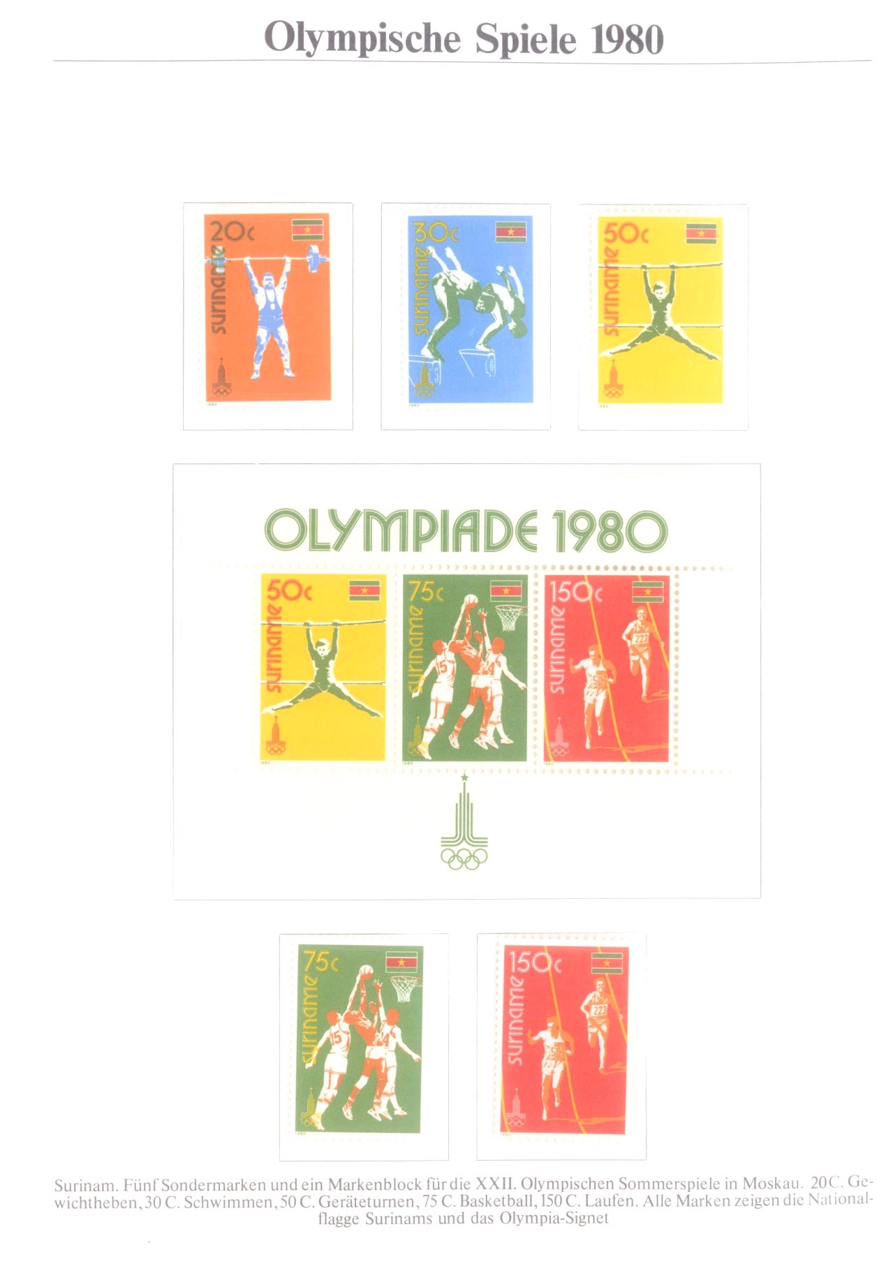 3 Alben Olympische Spiele 1980 in Moskau / Lake Placid Badisches