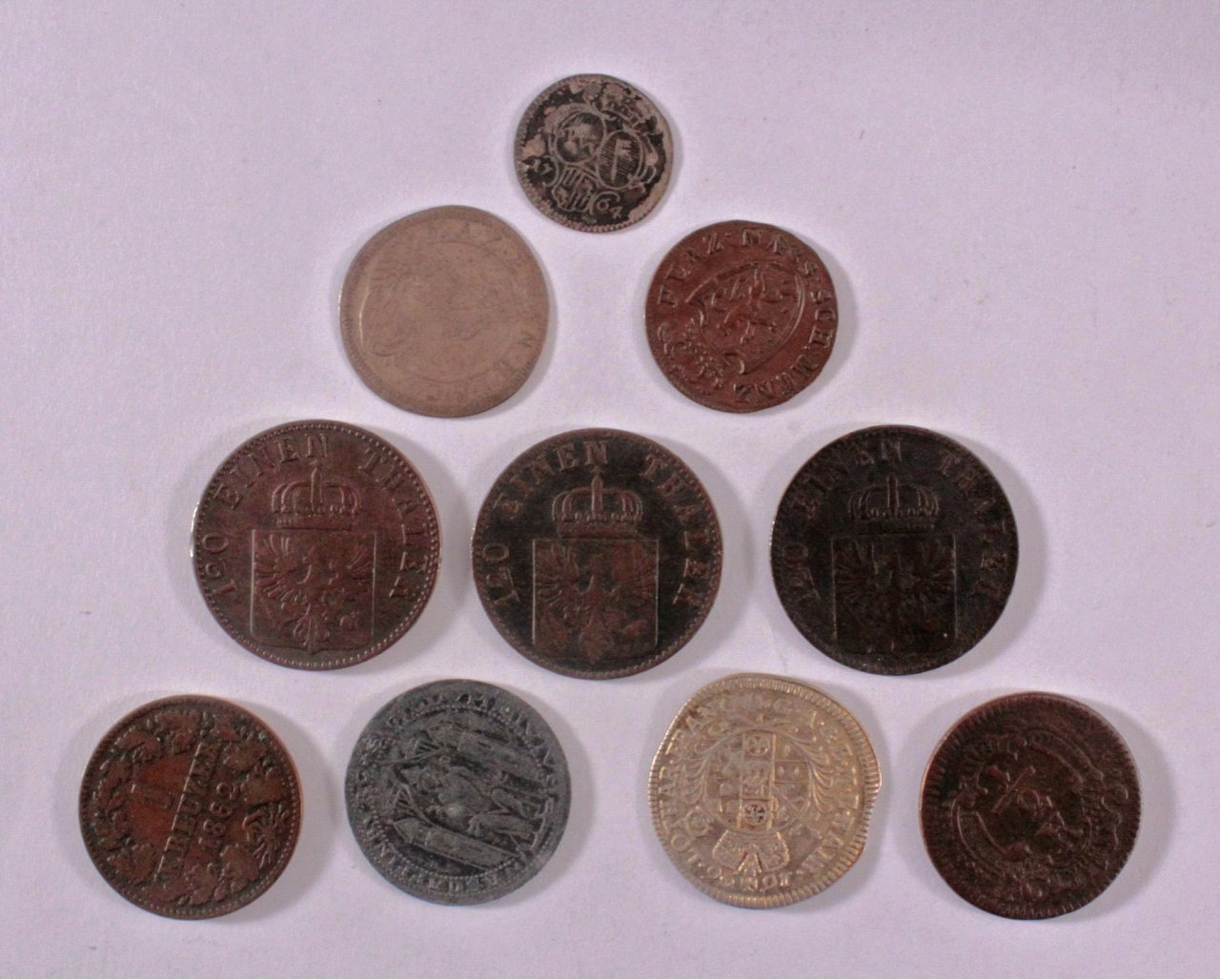 Konvolut altdeutscher Münzen