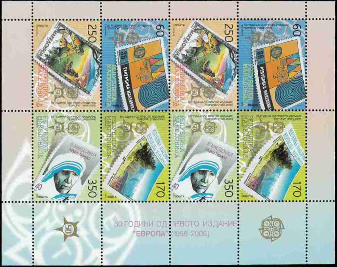 Briefmarken-Set Georgien 2006 – 50 Jahre Europamarken, Postfrisch MNH