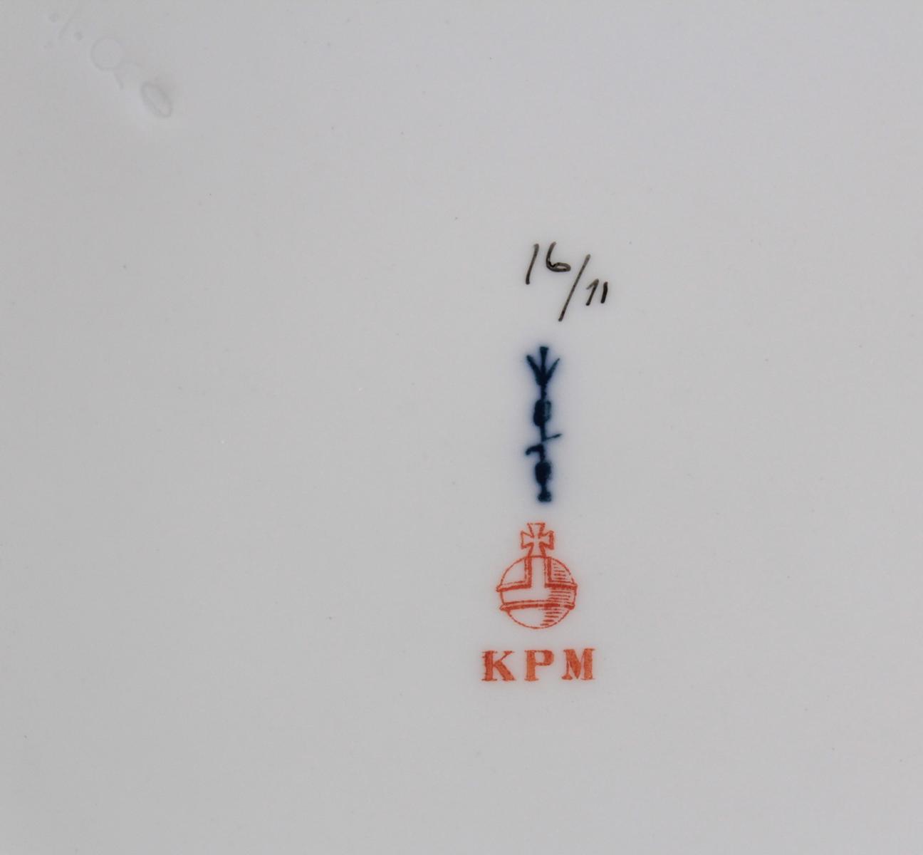Teller KPM Berlin mit Obstmalerei um 1910