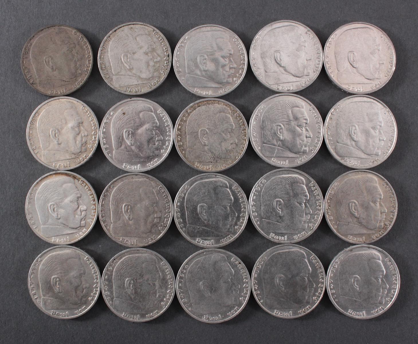 Deutsches Reich, 2 Mark 1938/39 Badisches Auktionshaus