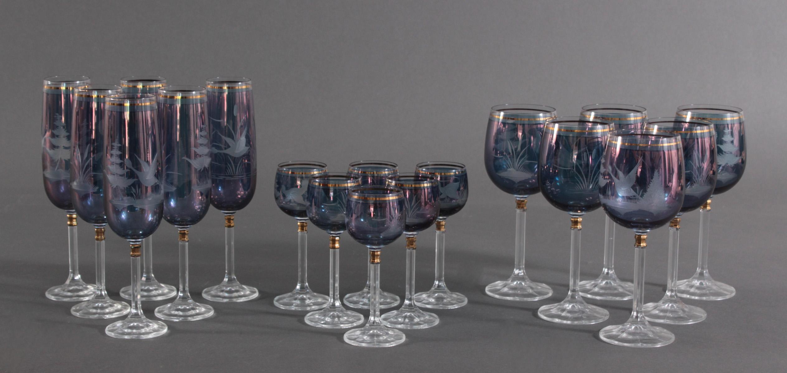 Glasset für 6 Personen | Badisches Auktionshaus