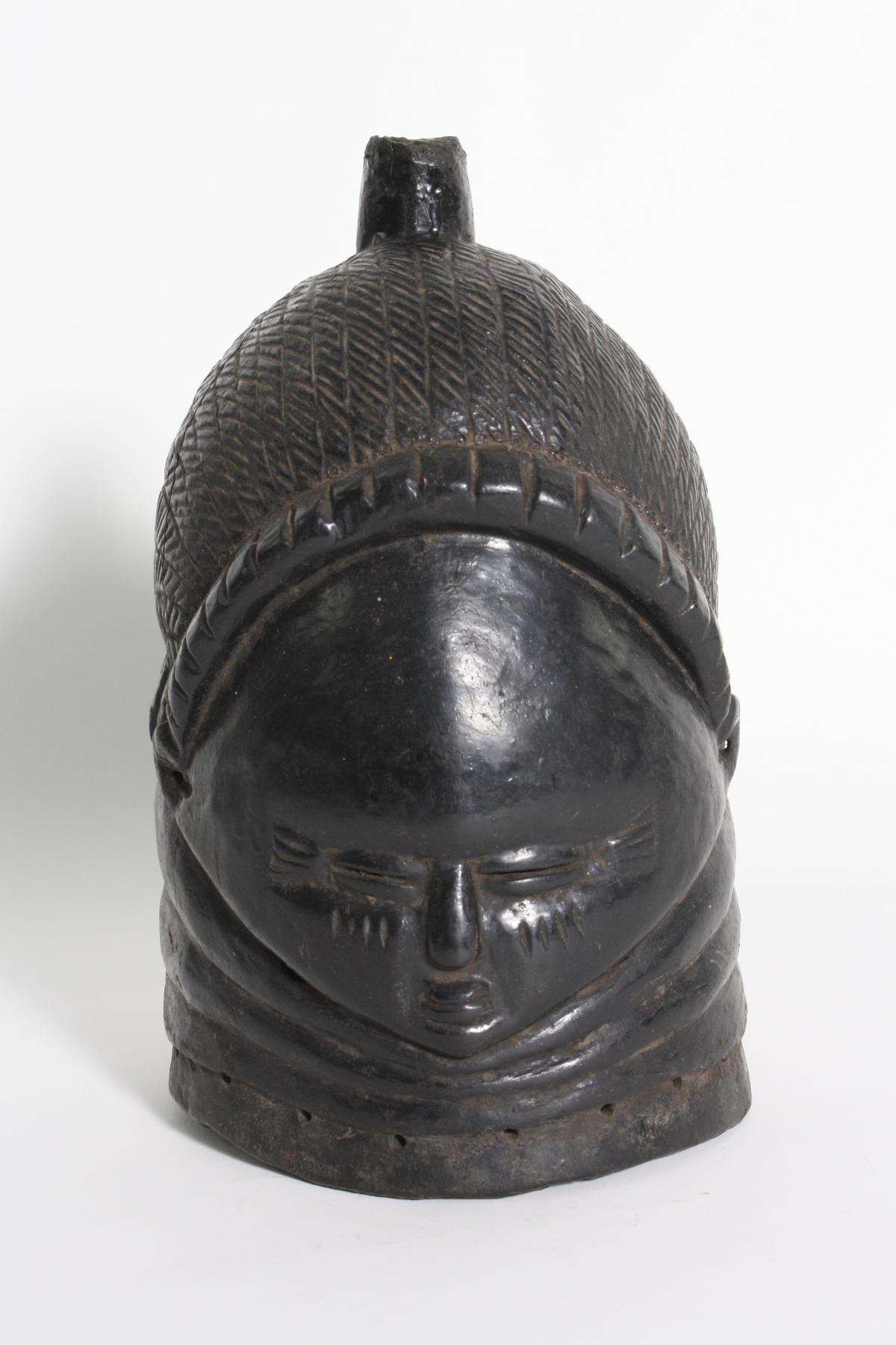 Sowei-Maske, Sandé-Gesellschaft, Mende, Sierra Leone, 1. Hälfte 20. Jh ...