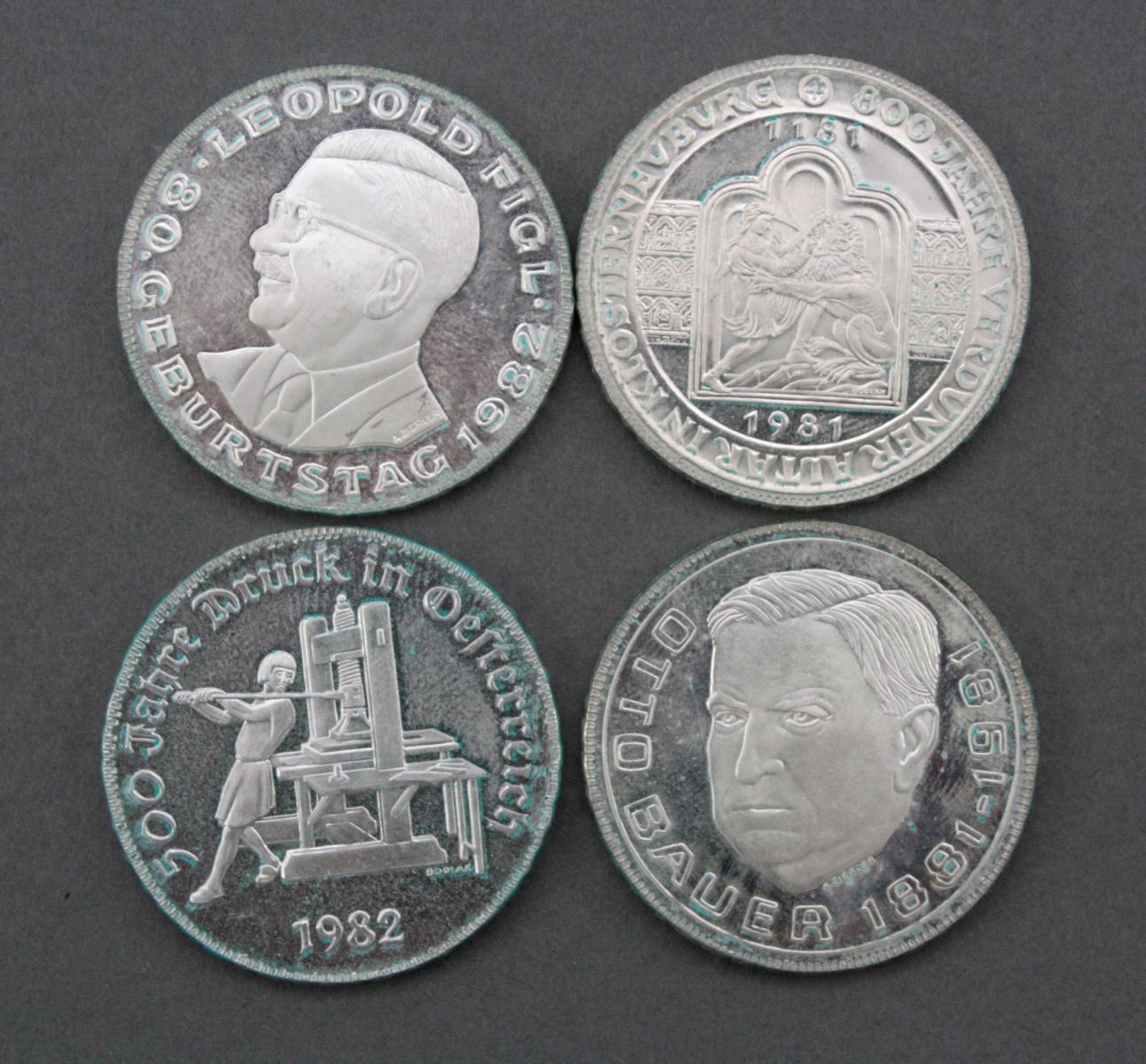 Österreich 2. Republik, 4 x 500 Schilling Badisches Auktionshaus