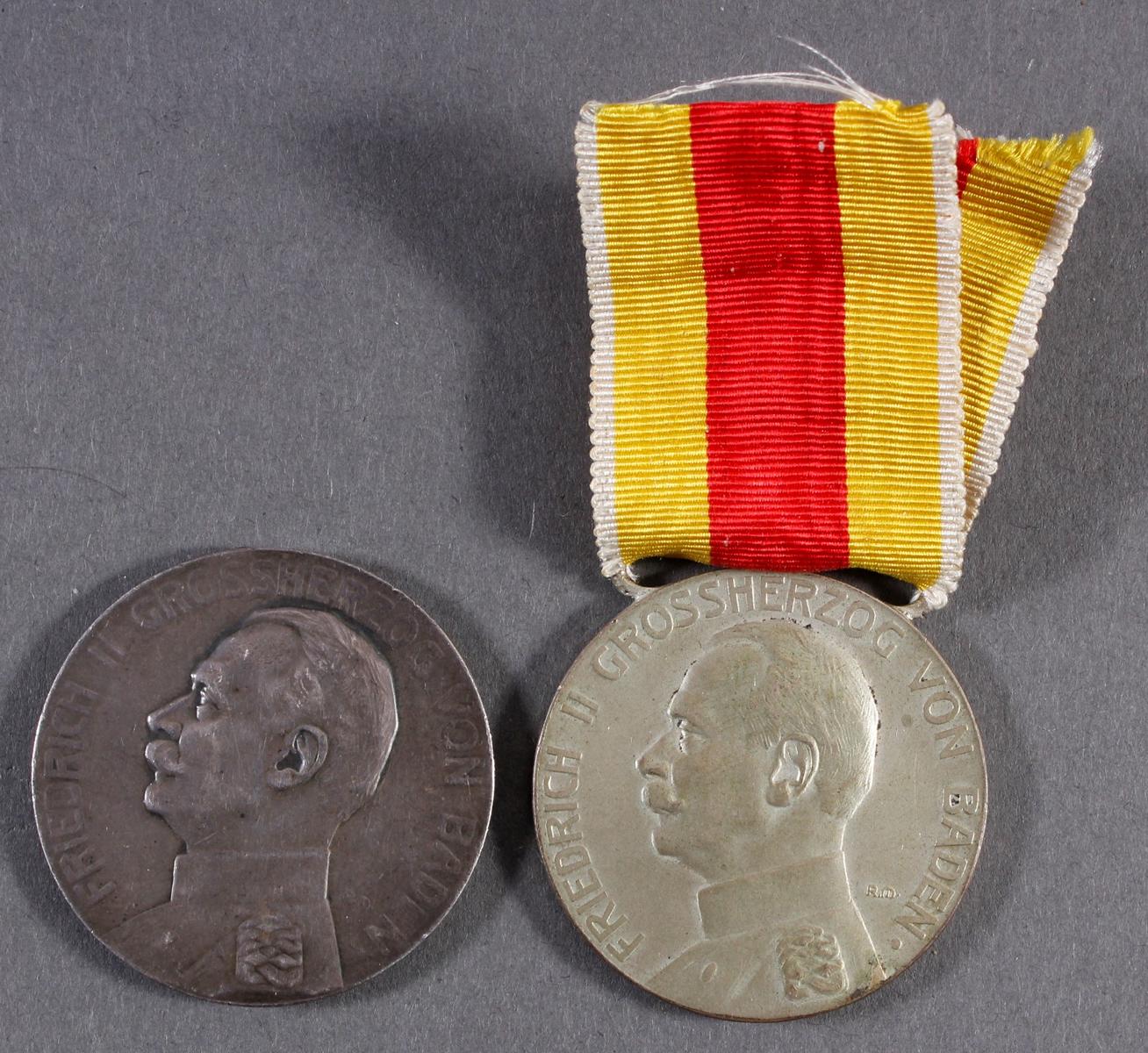 2x Badische Verdienstmedaille Badisches Auktionshaus