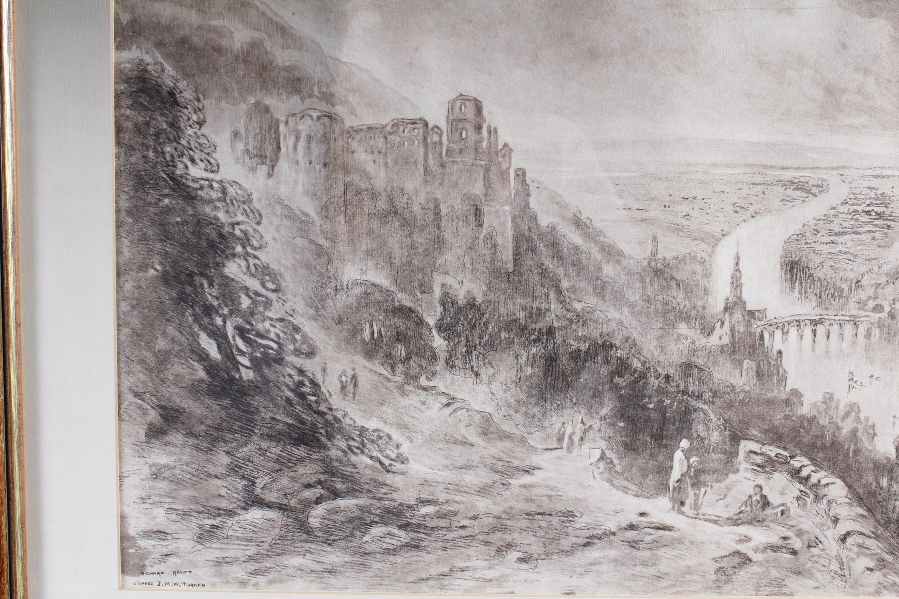 Richard Ranft, Heidelberger Schloss, nach Turner | Badisches Auktionshaus