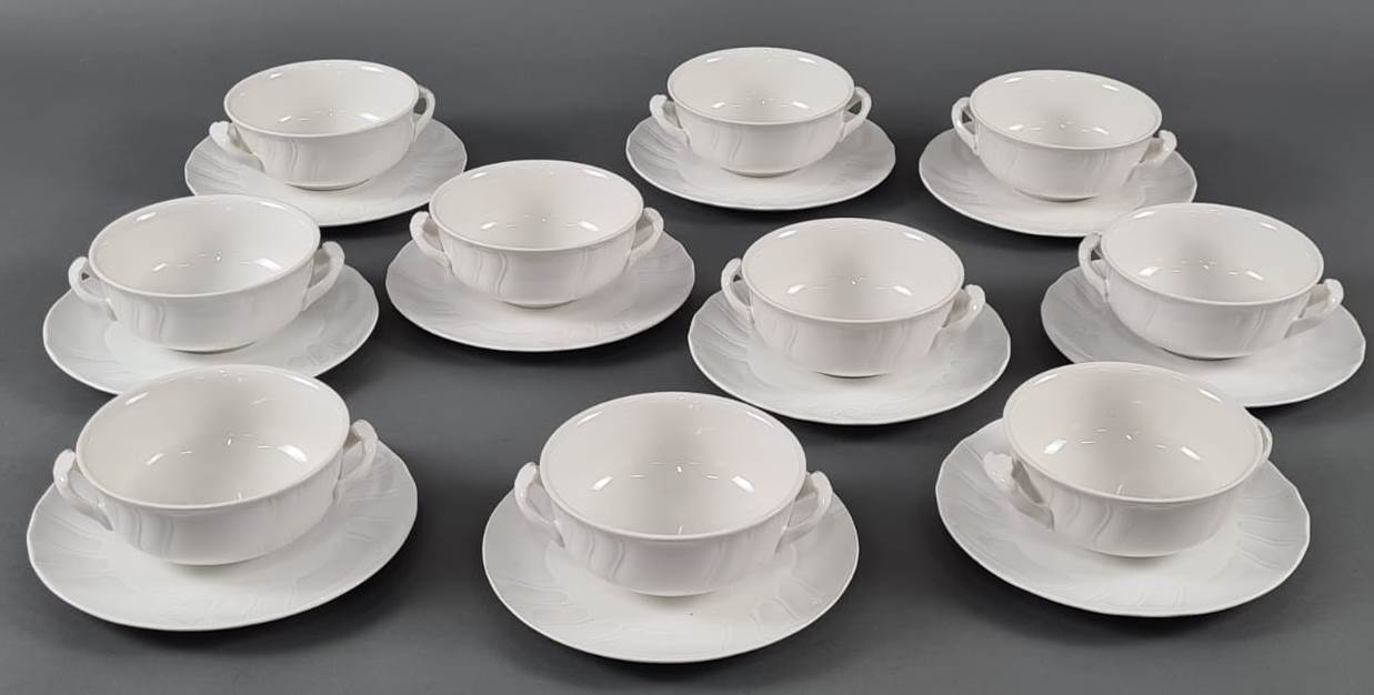 10 Suppentassen, Villeroy & Boch. Dekor Diamant