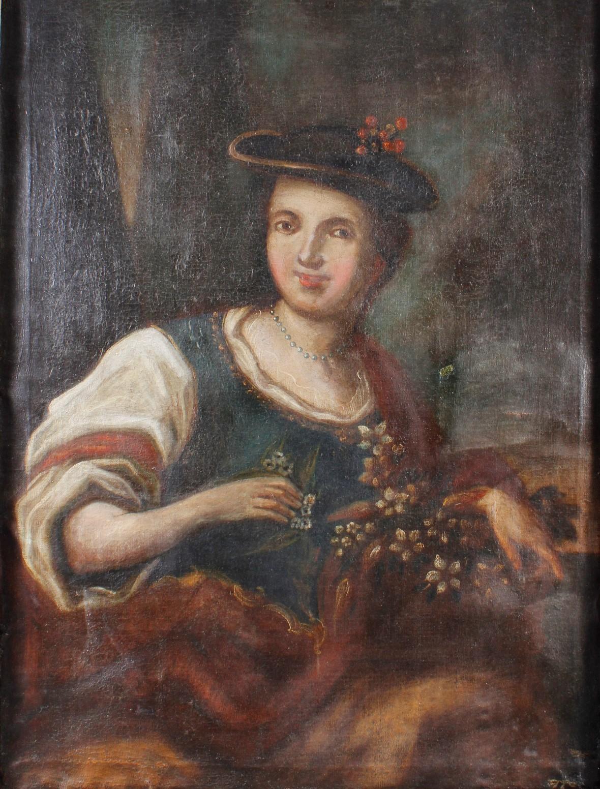 Ölgemälde, Damenportrait, wohl deutsch 17. / 18. Jahrhundert-2