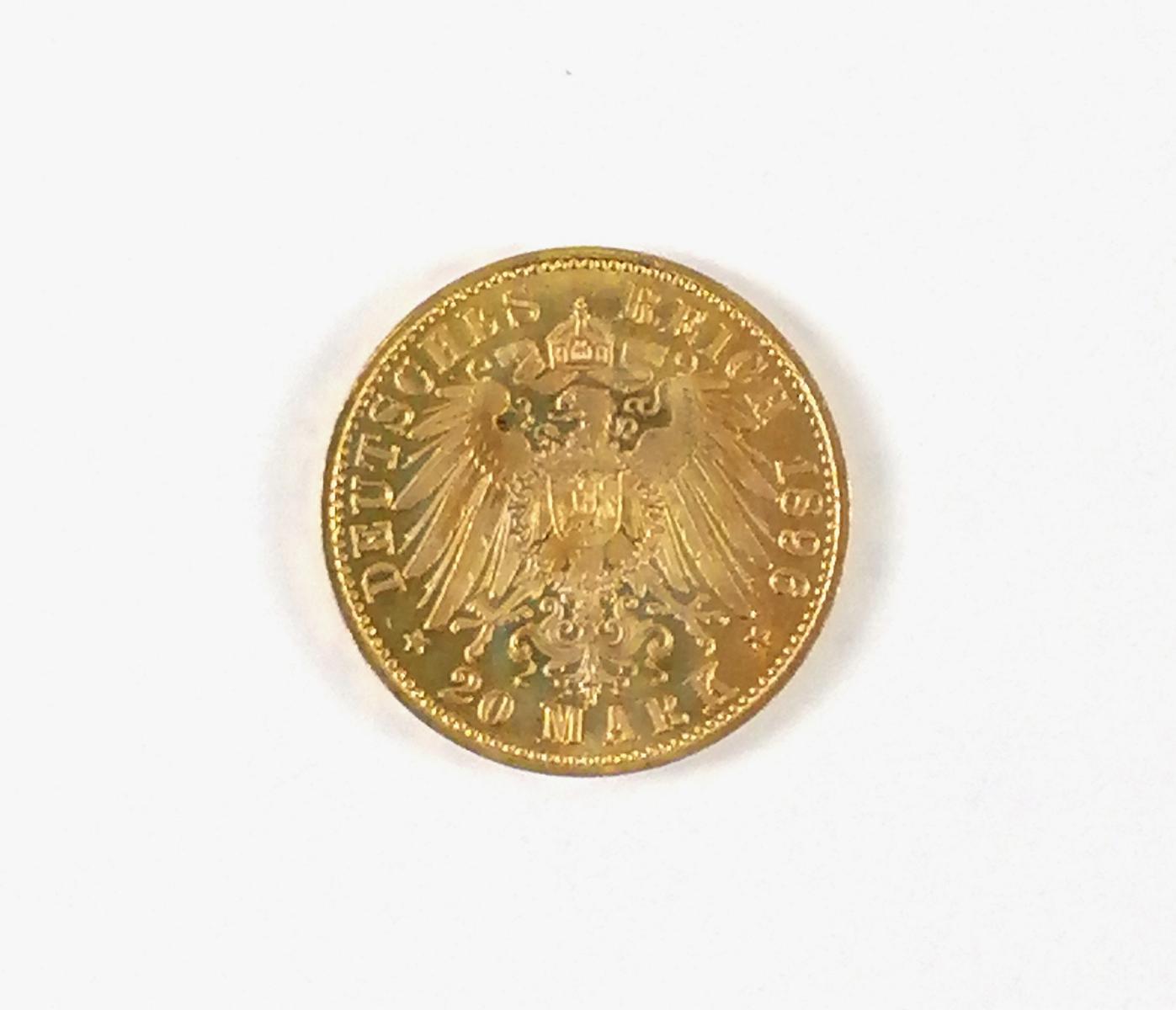 Deutsches Reich  20 Mark 1896 A-2