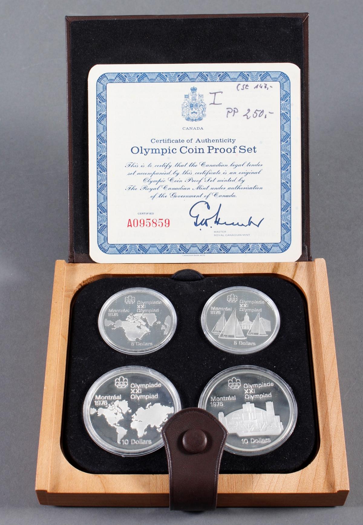 Kanada, Olympische Spiele 1976, Proof Set Badisches Auktionshaus
