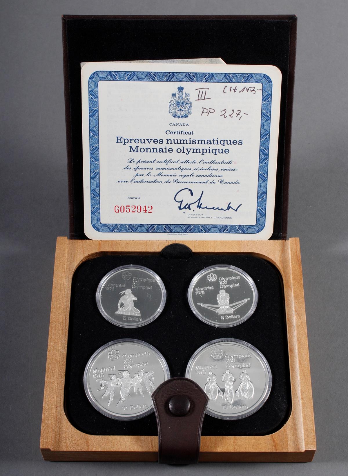 Kanada, Olympische Spiele 1976, Proof Set Badisches Auktionshaus