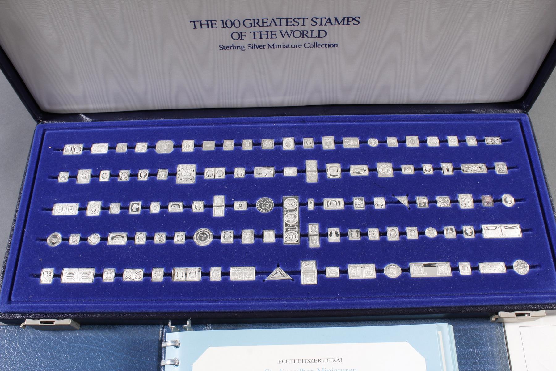 Silberbriefmarken, The 100 greatest stamps of the world 