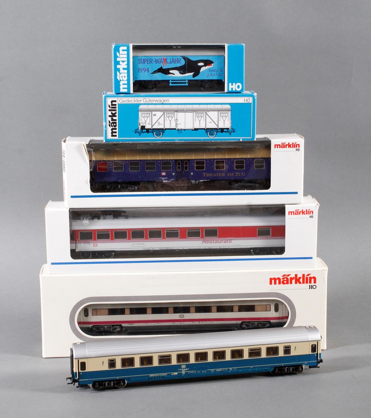 Märklin 4171, H0 Lok mit 5 Waggons | Badisches Auktionshaus