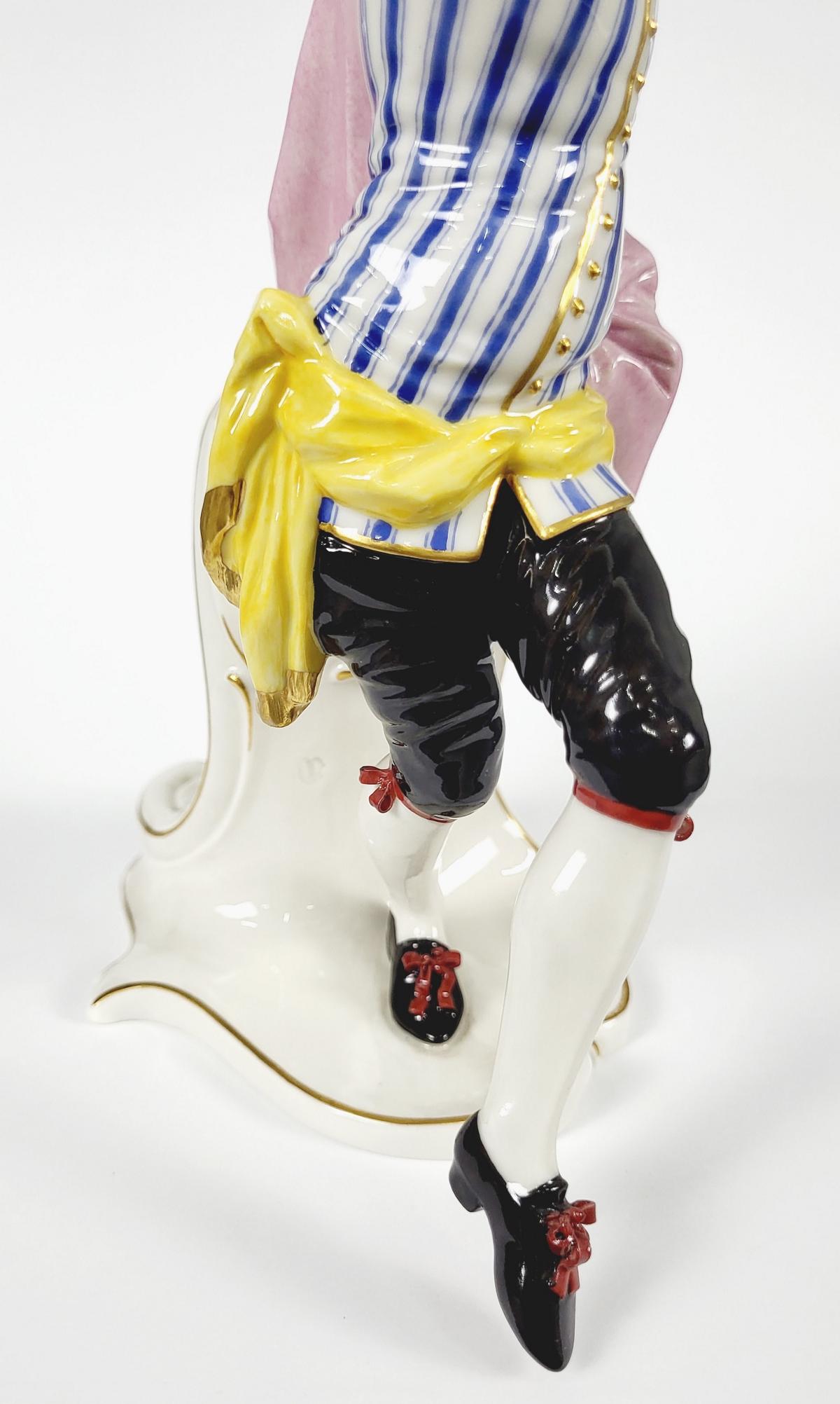 Nymphenburg Figur ‚Scaramuz‘ aus der Commedia dell’Arte Badisches