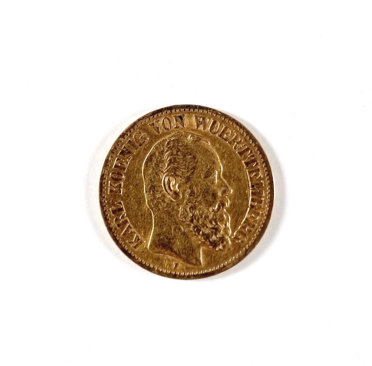 Königreich Württemberg, 10 Mark 1876