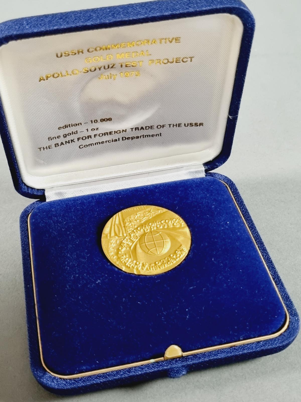 Goldmedaille Apollo-Soyuz Test Proyect, 1 OZ Feingold