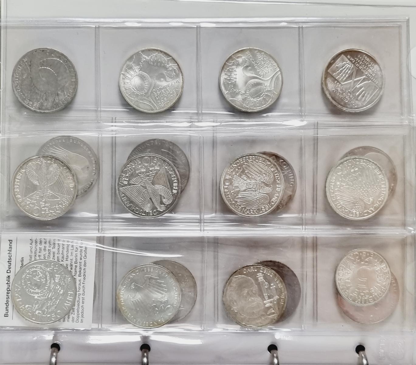 Münznachlass mit Nominal und Silbermünzen-29