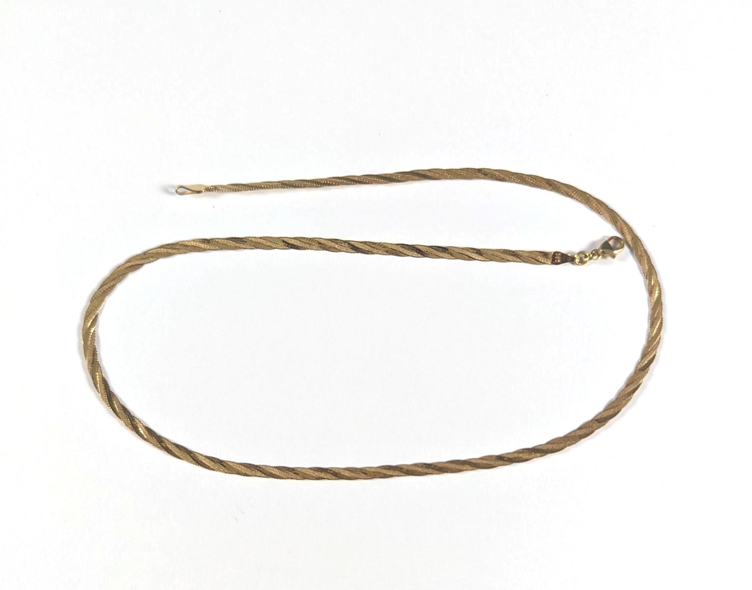 Halskette aus 14 Karat Gelbgold